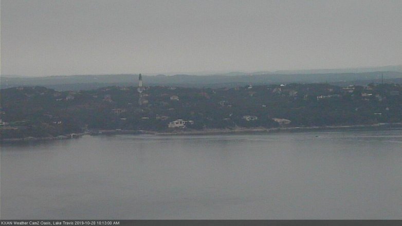 Lake Travis webcam, October 20, 2019 9:15 AM CT