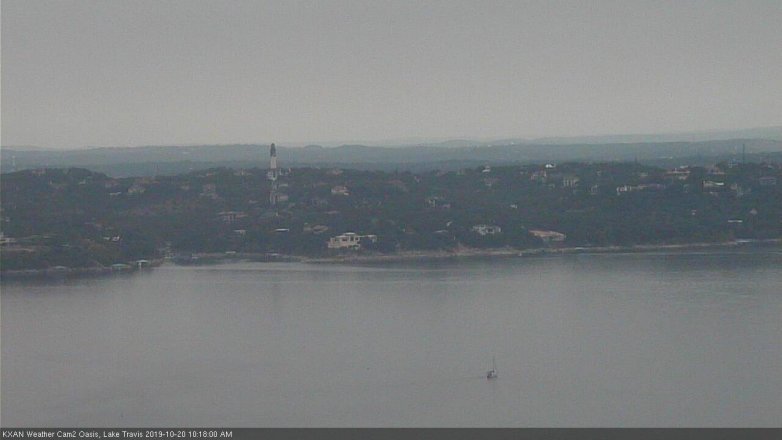 Lake Travis webcam, October 20, 2019 9:20 AM CT