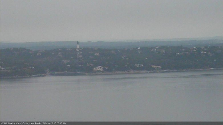 Lake Travis webcam, October 20, 2019 9:30 AM CT