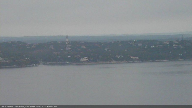 Lake Travis webcam, October 20, 2019 9:40 AM CT