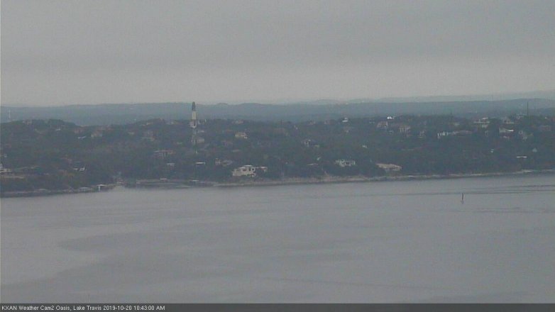 Lake Travis webcam, October 20, 2019 9:45 AM CT