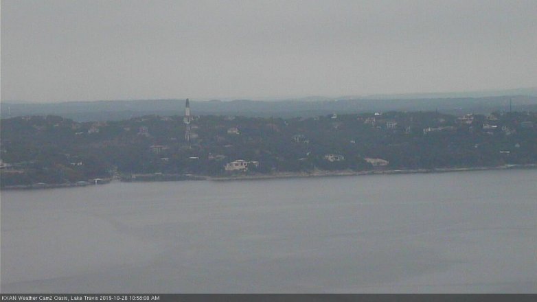 Lake Travis webcam, October 20, 2019 10:00 AM CT