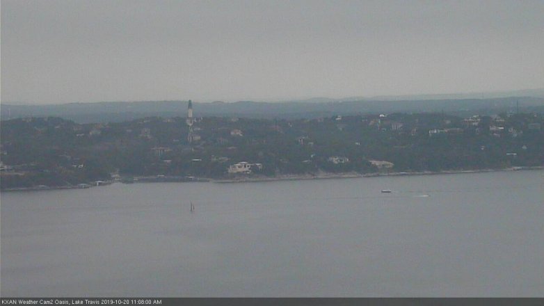 Lake Travis webcam, October 20, 2019 10:10 AM CT