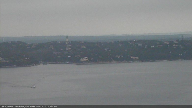 Lake Travis webcam, October 20, 2019 10:15 AM CT