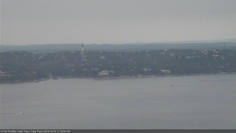 Lake Travis webcam, October 20, 2019 10:20 AM CT