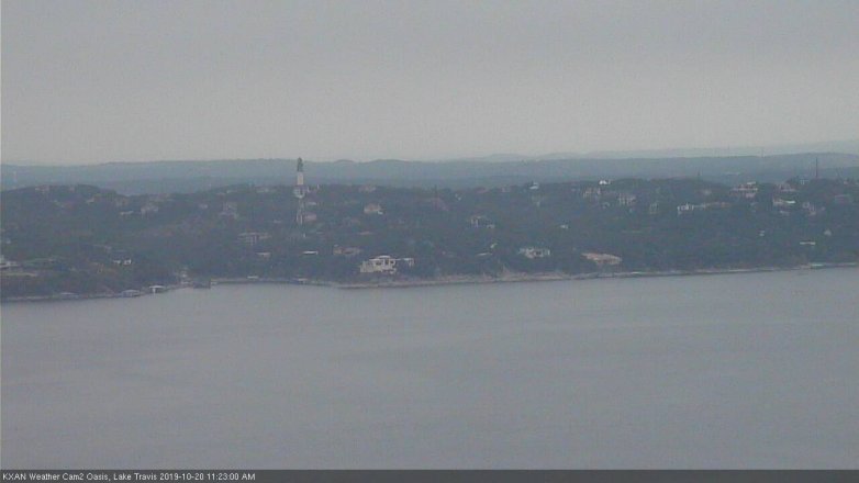 Lake Travis webcam, October 20, 2019 10:25 AM CT