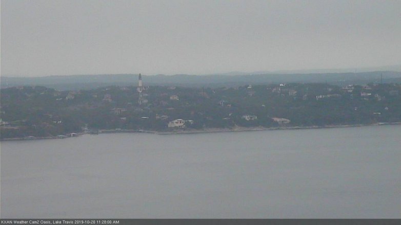 Lake Travis webcam, October 20, 2019 10:30 AM CT
