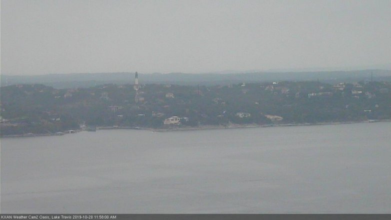Lake Travis webcam, October 20, 2019 11:00 AM CT