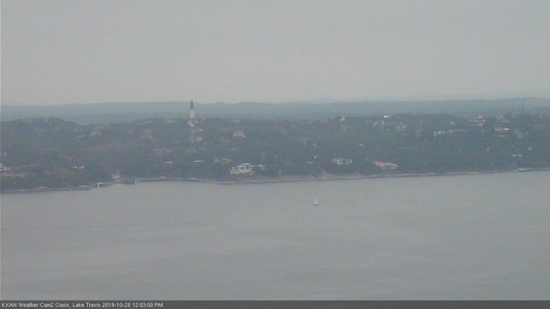Lake Travis webcam, October 20, 2019 11:05 AM CT
