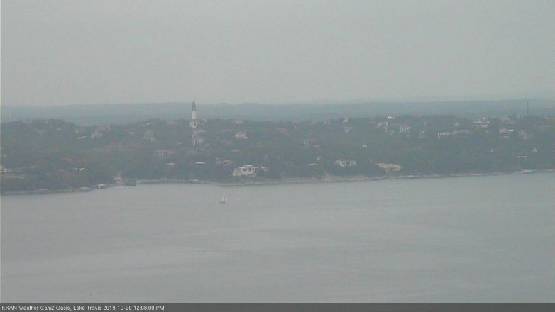 Lake Travis webcam, October 20, 2019 11:10 AM CT