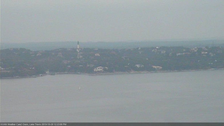Lake Travis webcam, October 20, 2019 11:25 AM CT