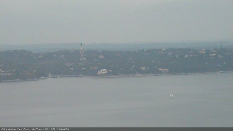 Lake Travis webcam, October 20, 2019 11:30 AM CT