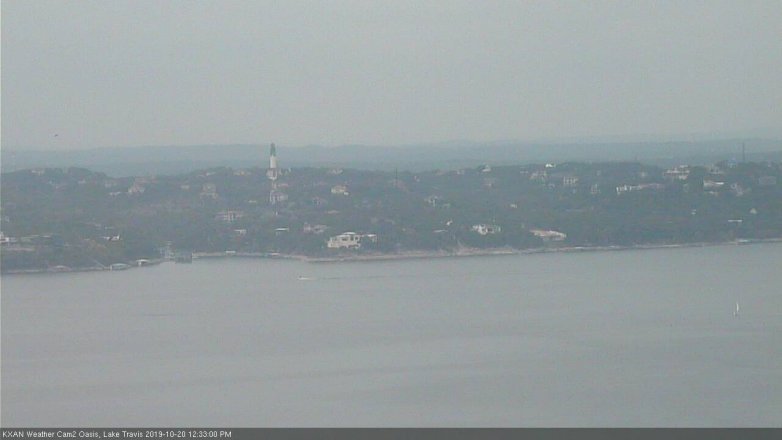 Lake Travis webcam, October 20, 2019 11:35 AM CT