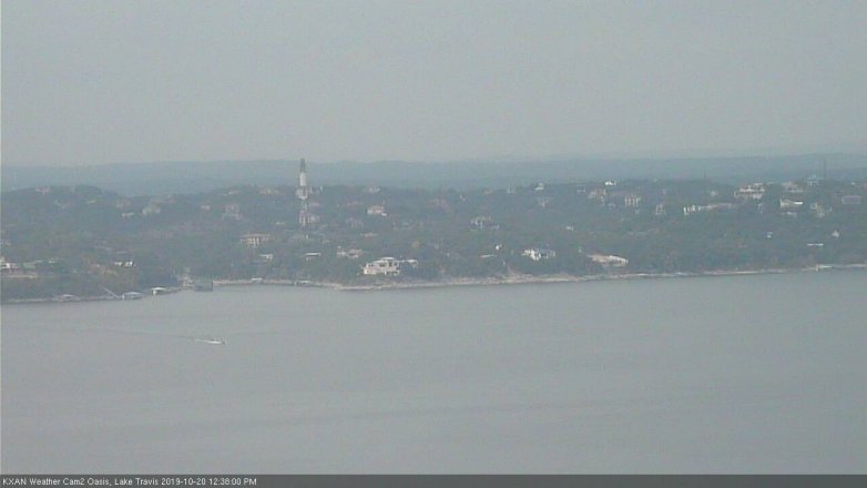 Lake Travis webcam, October 20, 2019 11:40 AM CT