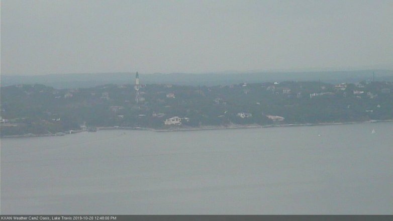 Lake Travis webcam, October 20, 2019 11:50 AM CT