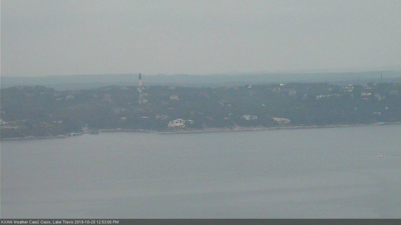 Lake Travis webcam, October 20, 2019 11:55 AM CT