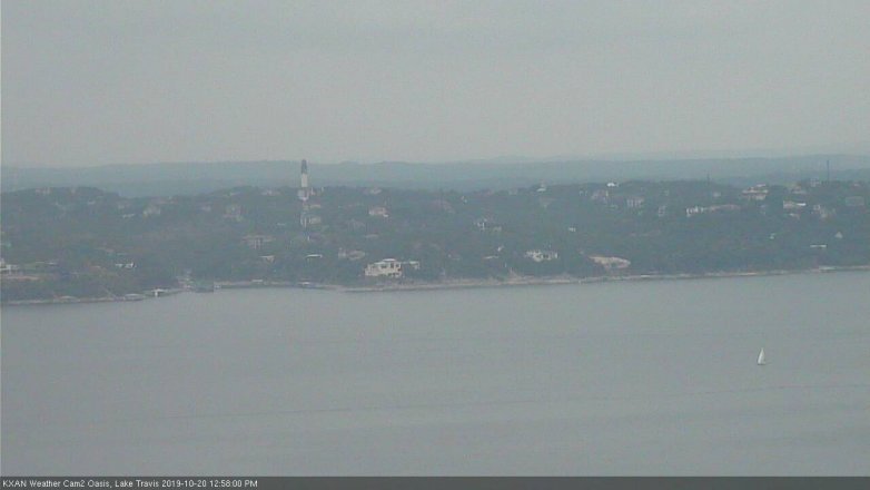 Lake Travis webcam, October 20, 2019 12:00 PM CT
