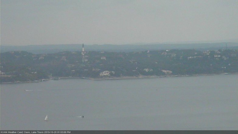 Lake Travis webcam, October 20, 2019 12:05 PM CT