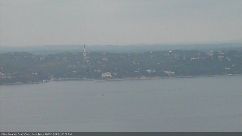 Lake Travis webcam, October 20, 2019 12:10 PM CT