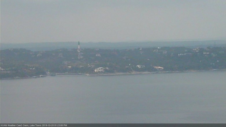 Lake Travis webcam, October 20, 2019 12:25 PM CT