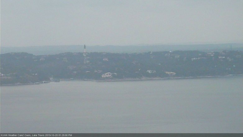 Lake Travis webcam, October 20, 2019 12:30 PM CT
