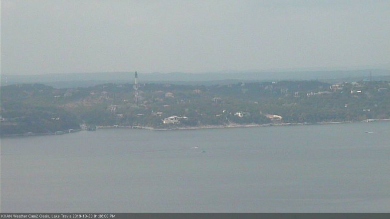 Lake Travis webcam, October 20, 2019 12:40 PM CT