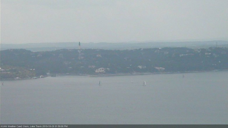 Lake Travis webcam, October 20, 2019 1:00 PM CT