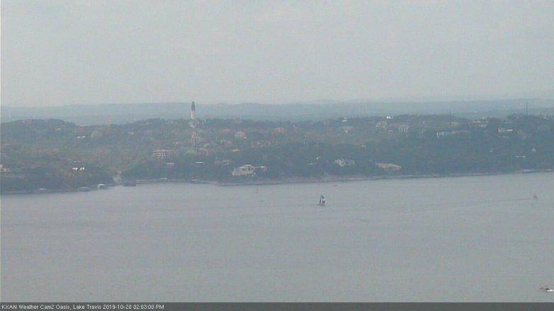 Lake Travis webcam, October 20, 2019 1:05 PM CT