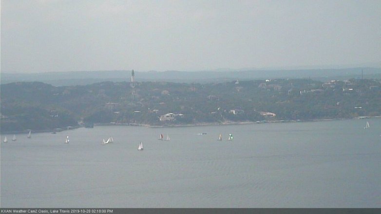 Lake Travis webcam, October 20, 2019 1:20 PM CT