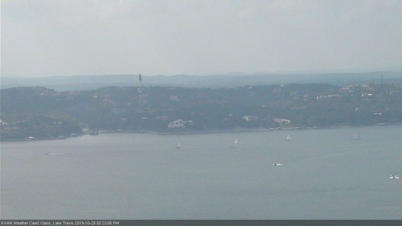 Lake Travis webcam, October 20, 2019 1:25 PM CT