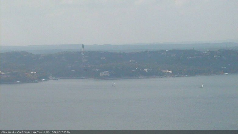 Lake Travis webcam, October 20, 2019 1:30 PM CT