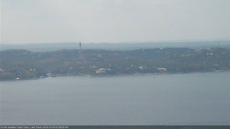 Lake Travis webcam, October 20, 2019 1:40 PM CT