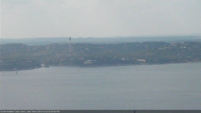 Lake Travis webcam, October 20, 2019 1:50 PM CT