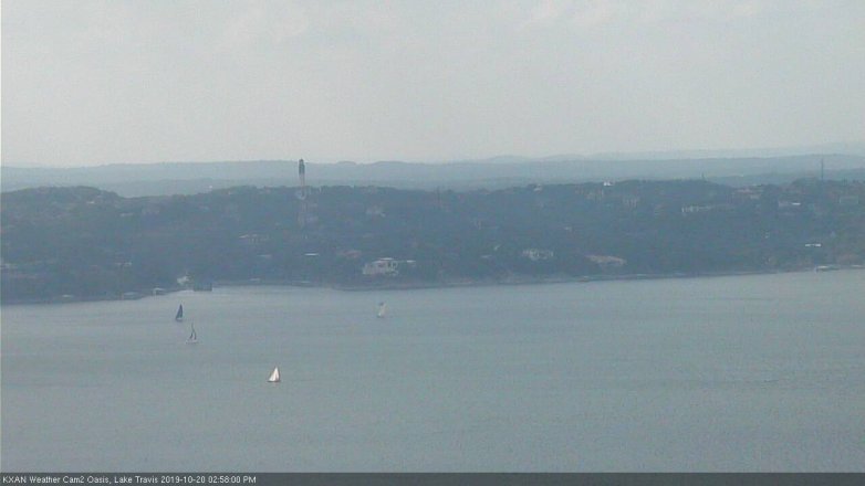 Lake Travis webcam, October 20, 2019 2:00 PM CT