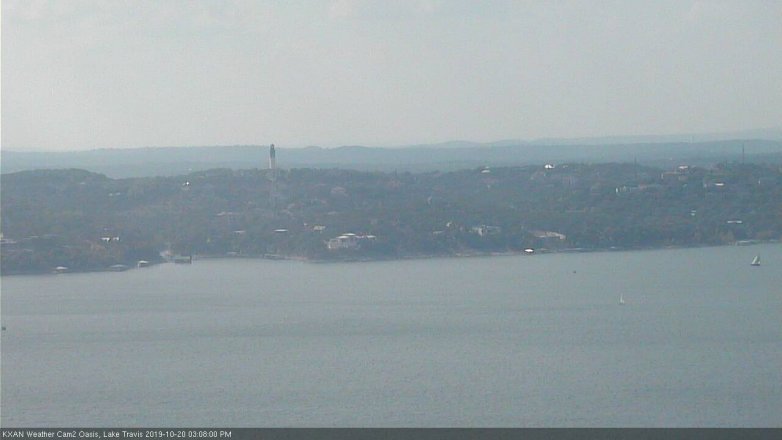 Lake Travis webcam, October 20, 2019 2:10 PM CT