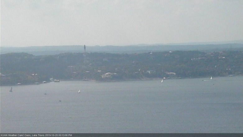 Lake Travis webcam, October 20, 2019 2:15 PM CT