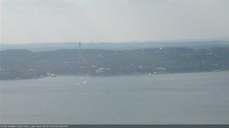 Lake Travis webcam, October 20, 2019 2:20 PM CT
