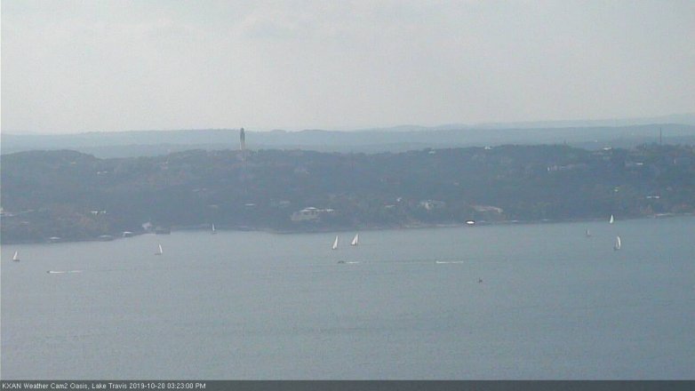 Lake Travis webcam, October 20, 2019 2:25 PM CT