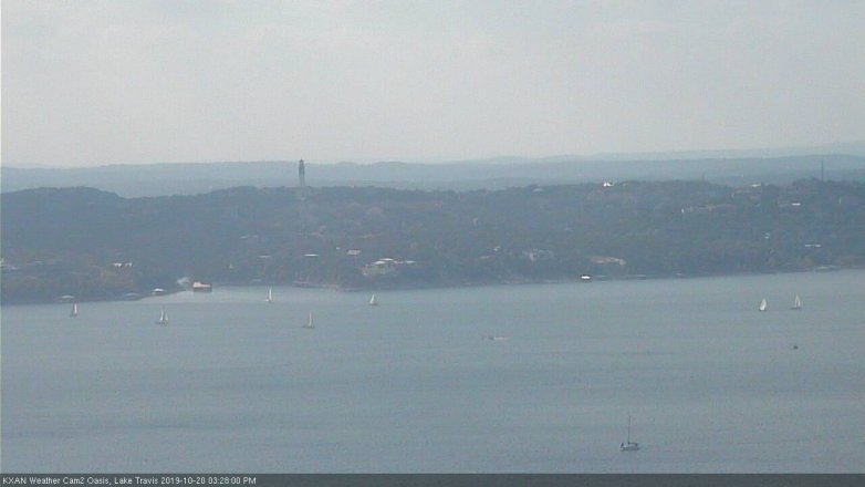 Lake Travis webcam, October 20, 2019 2:30 PM CT
