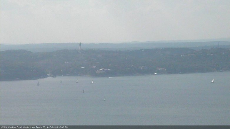 Lake Travis webcam, October 20, 2019 2:40 PM CT