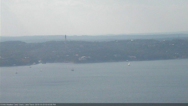 Lake Travis webcam, October 20, 2019 2:45 PM CT
