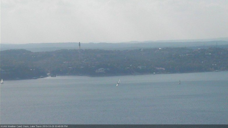Lake Travis webcam, October 20, 2019 2:50 PM CT