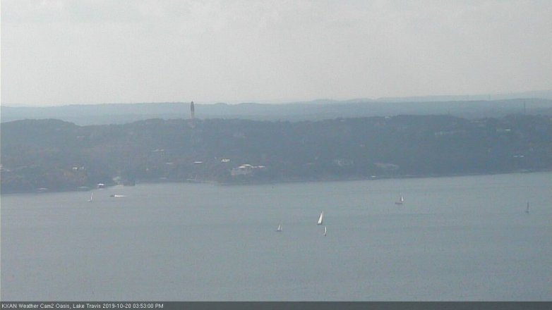 Lake Travis webcam, October 20, 2019 2:55 PM CT