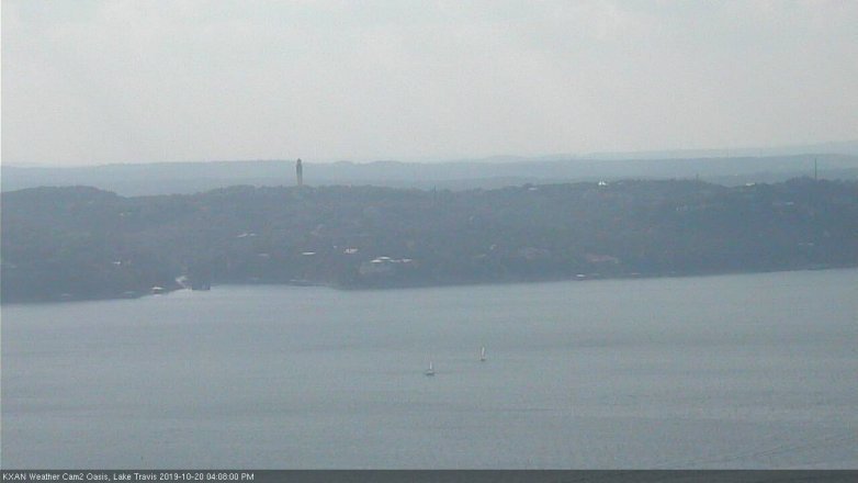 Lake Travis webcam, October 20, 2019 3:10 PM CT