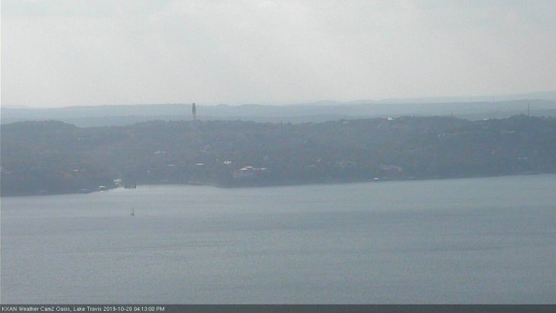 Lake Travis webcam, October 20, 2019 3:15 PM CT