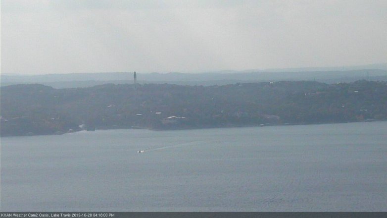 Lake Travis webcam, October 20, 2019 3:20 PM CT