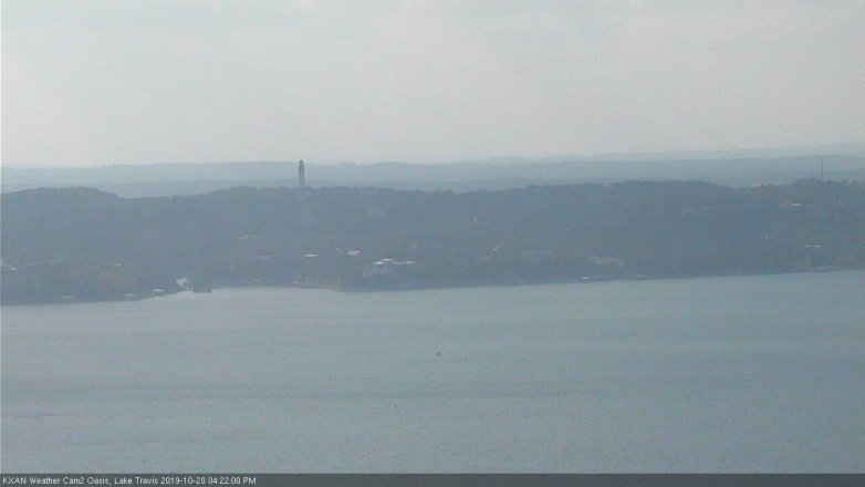 Lake Travis webcam, October 20, 2019 3:25 PM CT