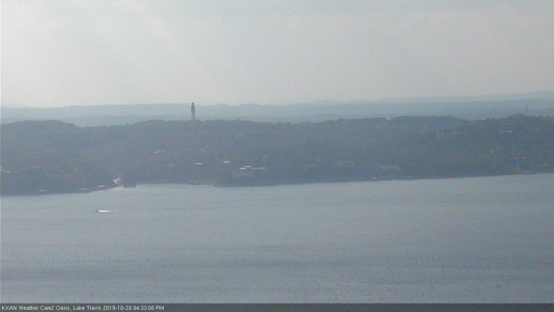 Lake Travis webcam, October 20, 2019 3:35 PM CT