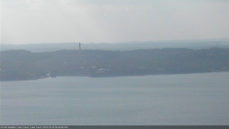 Lake Travis webcam, October 20, 2019 3:40 PM CT