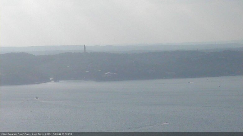 Lake Travis webcam, October 20, 2019 4:00 PM CT